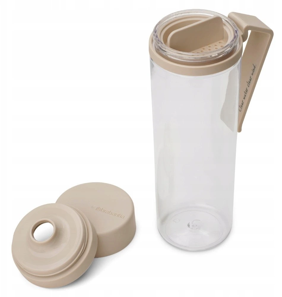 Gertuvė Brabantia Buteliukas na wodę su sitkiem Make & Take 500 ml Soft rusvai gelsvas 240980