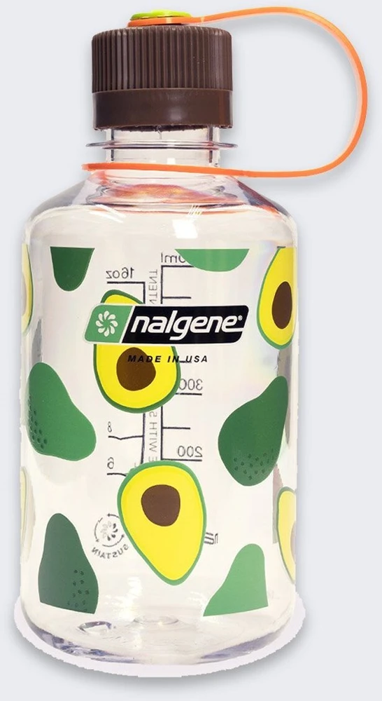 Gertuvė Nalgene siauro burnos butelis NM 05 L avokadų skonio
