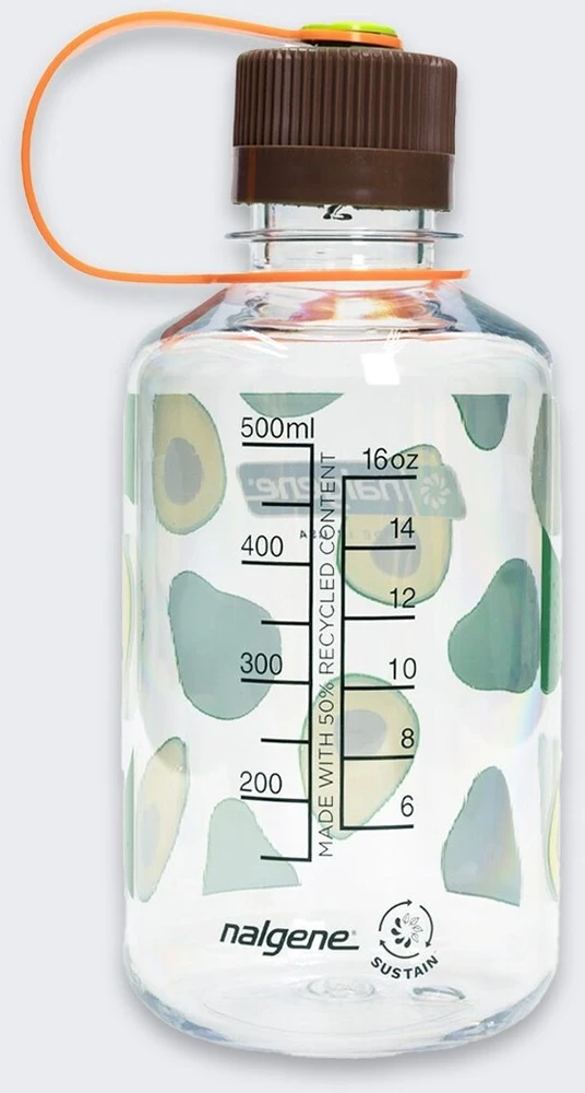 Gertuvė Nalgene siauro burnos butelis NM 05 L avokadų skonio