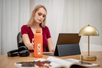 Gertuvė Feiyu Tech Gėrimo Butelis - FeiyuTech KiCA Active 500 ml Izoliuotas Nerūdijančio Plieno - Oranžinė