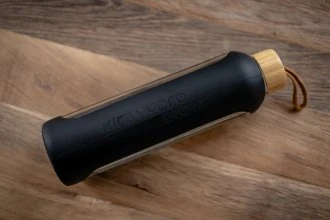 Gertuvė Buteliukas szklana KiCA Hydro Glass 1000 ml - oranžinė
