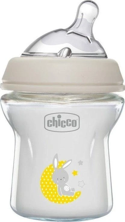 Chicco NaturalFeeling stiklinis buteliukas kūdikiui 150ml 0M+