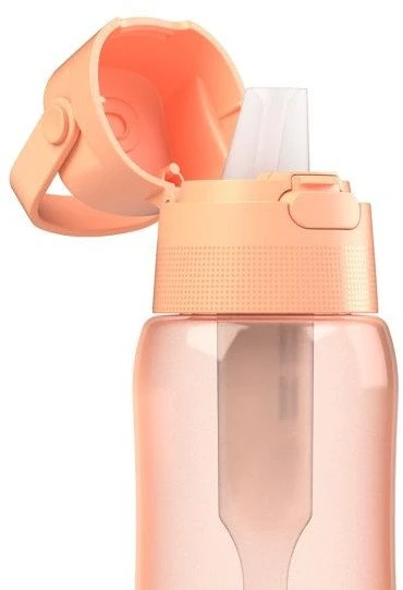 Gertuvė Dafi Filtruojantis butelis SOLID 0,7 l peach fuzz spalvos su filtru