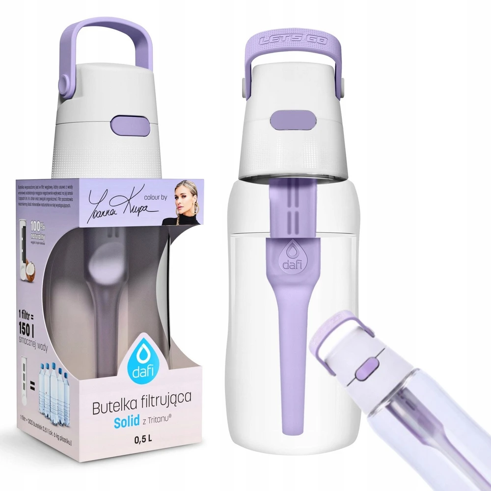 Gertuvė Dafi Buteliukas filtrująca SOLID 0,5 l digital lavender su filtrem