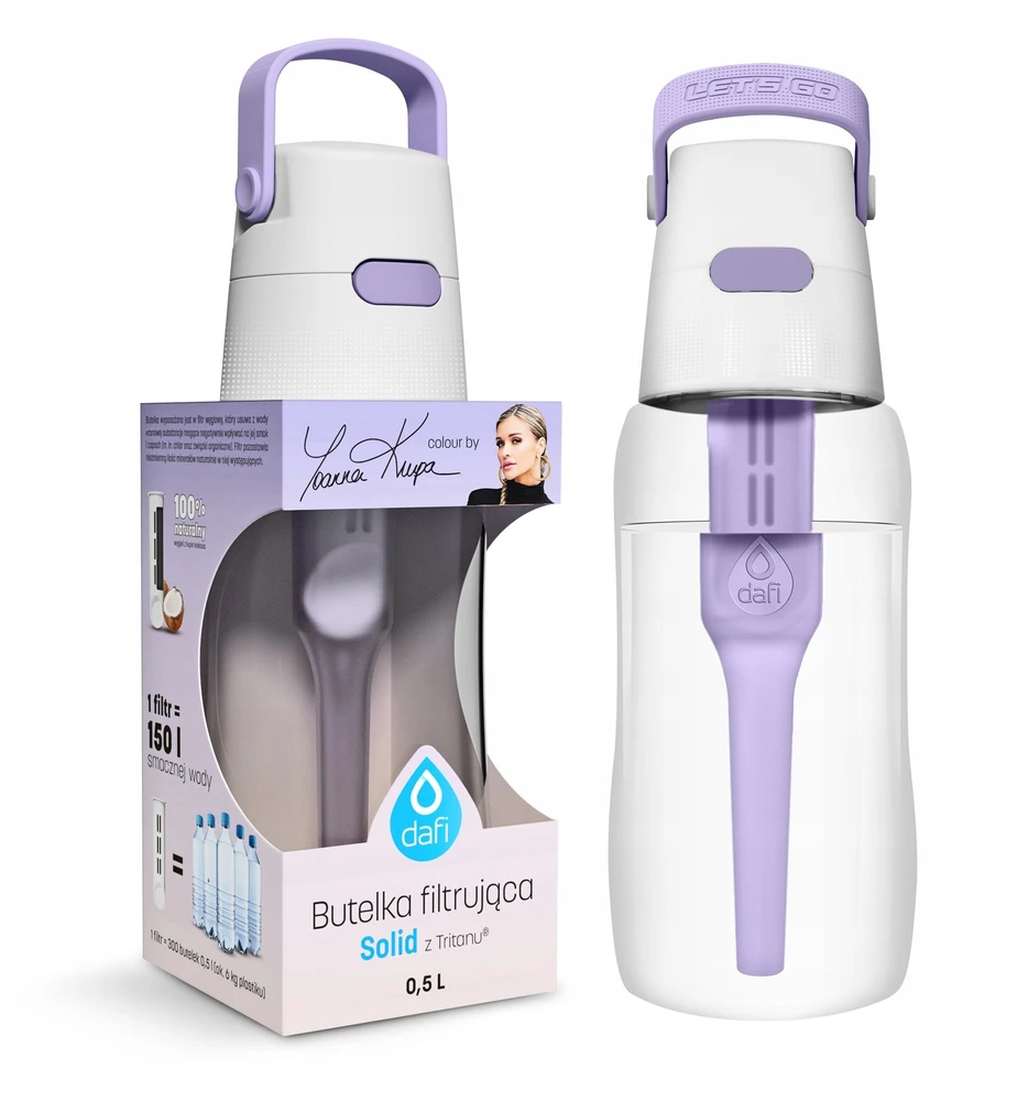 Gertuvė Dafi Buteliukas filtrująca SOLID 0,5 l digital lavender su filtrem