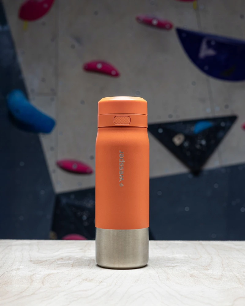 Gertuvė „Wessper B2“ nerūdijančio plieno „Actitex™“ filtro butelis, 700 ml, oranžinis (WES276-700-OR_K)