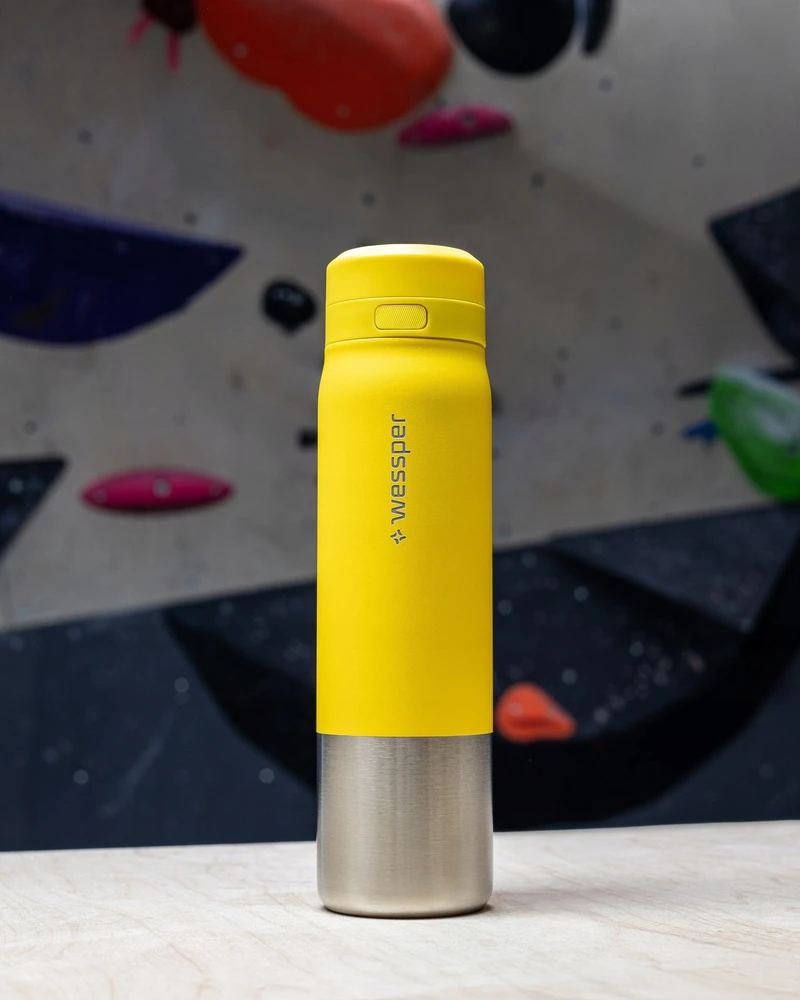 Gertuvė Wessper Filtravimo butelis B2 STAINLESS STEEL Actitex™ 1000 ml Geltonas (WES276-1000-YL_K)