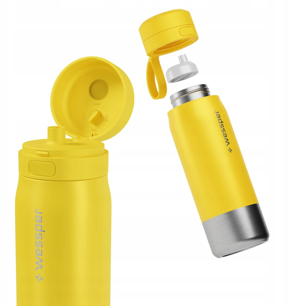 Gertuvė Wessper Filtravimo butelis B2 STAINLESS STEEL Actitex™ 700 ml geltonas (WES276-700-YL_K)