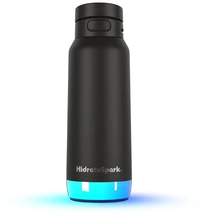 Gertuvė „HidrateSpark PRO 2“ išmanusis buteliukas su šiaudeliu, 950 ml, juodas