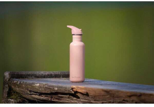 Gertuvė Klean Kanteen Kanteen Classic (Flip Sport), 800 ml/27 oz, Peach Parfait