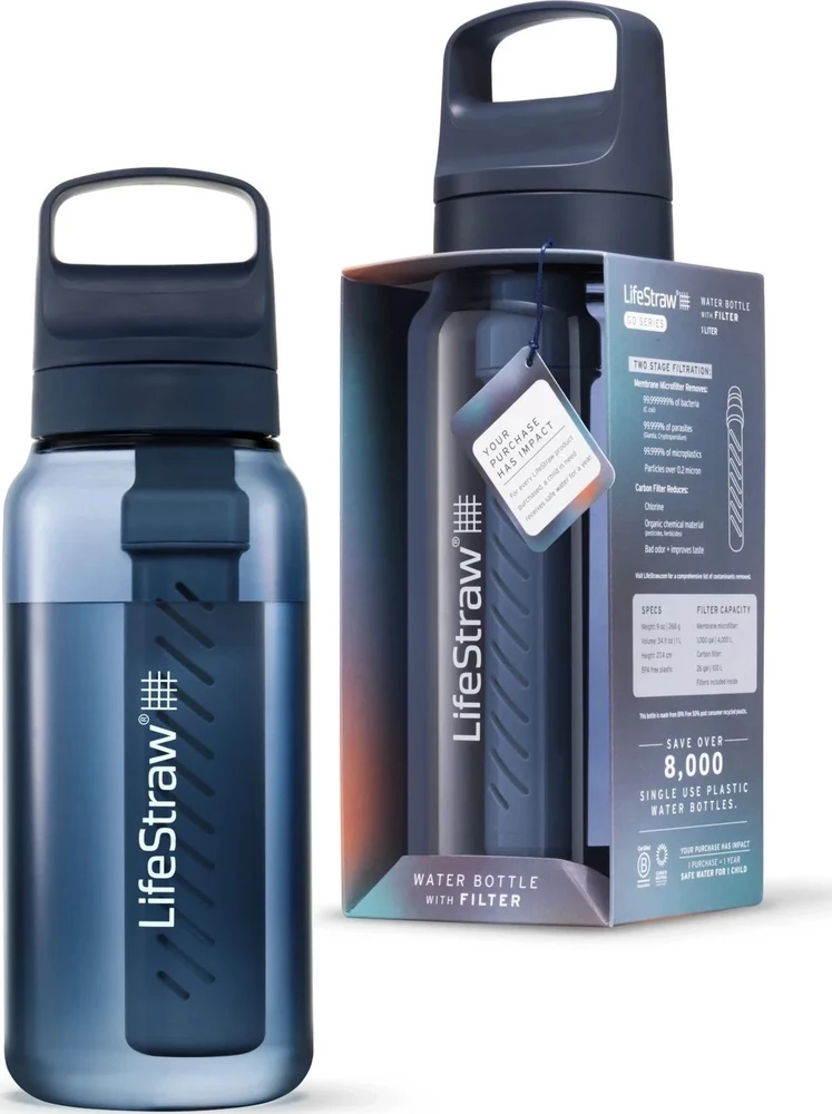 Gertuvė Life Straw „LifeStraw GO“ serijos 1000 ml Egėjo jūros skonio