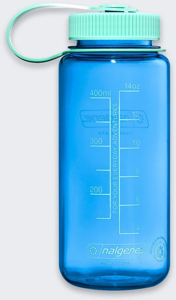 Gertuvė Nalgene plačiakaklis butelis 0,5 l mėlynas