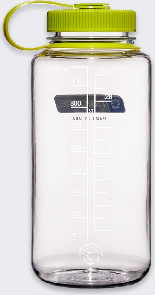 Gertuvė Nalgene plačiakaklis butelis WM 1 l, skaidrus