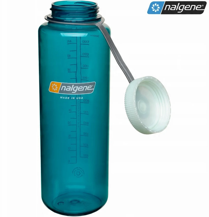 Plataus kaklo butelis-gertuvė Nalgene Silo WM, 1,5 l, mėlynas