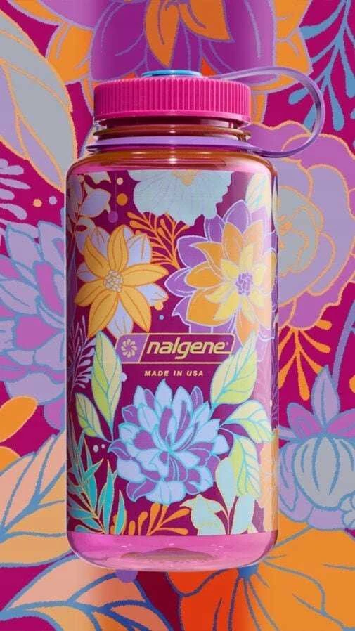 Nalgene Buteliukas su Szerokim Ustnikiem 1L Florals