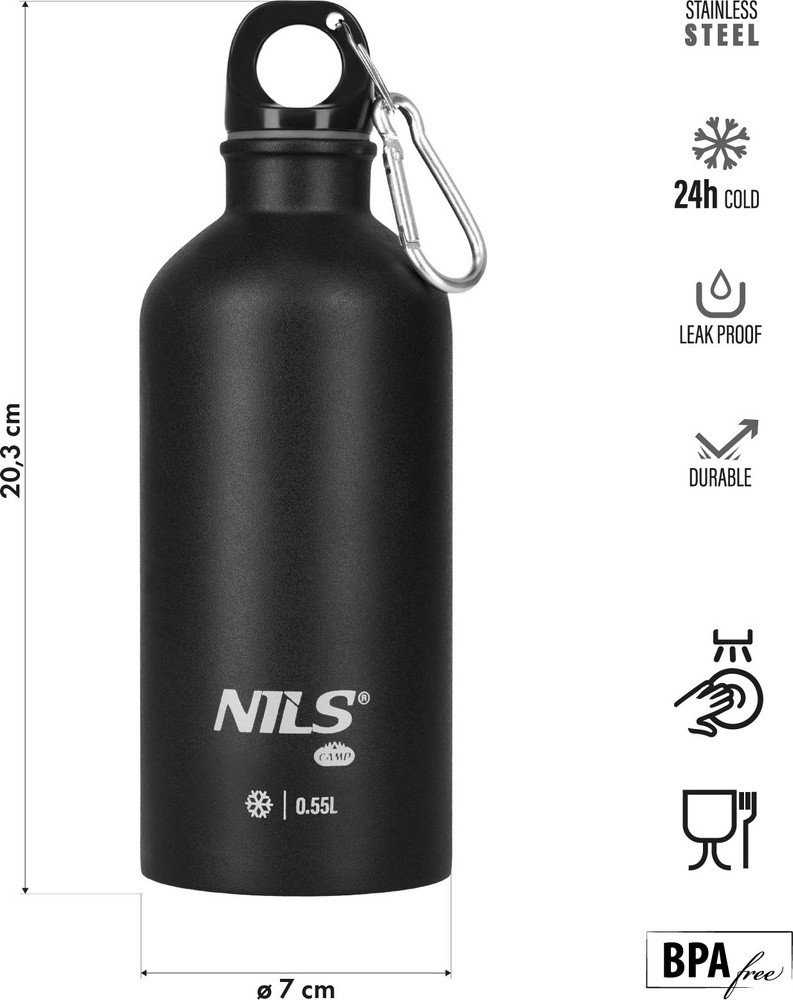 Gertuvė Nils Camp 550 ml, juoda
