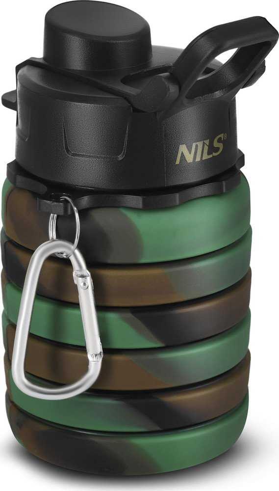 Gertuvė Nils Extreme NILS NC4106 BIDON SILIKONOWY sulankstomas 500 ML Žalias