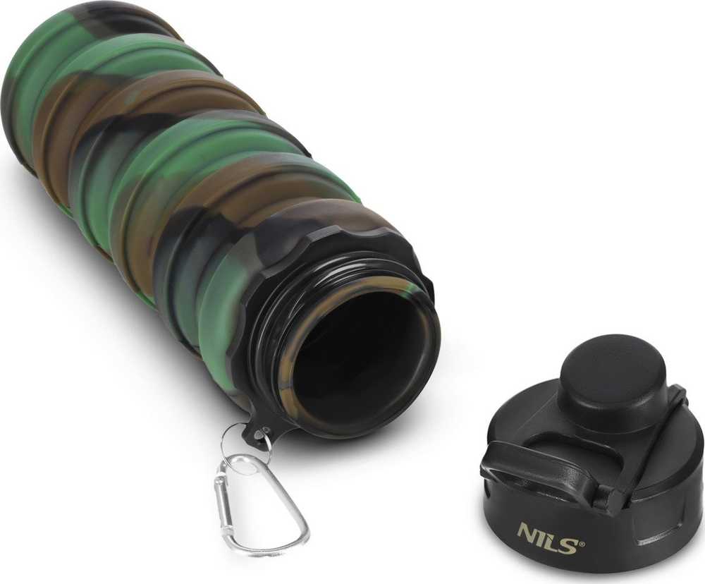 Gertuvė Nils Extreme NILS NC4106 BIDON SILIKONOWY sulankstomas 500 ML Žalias