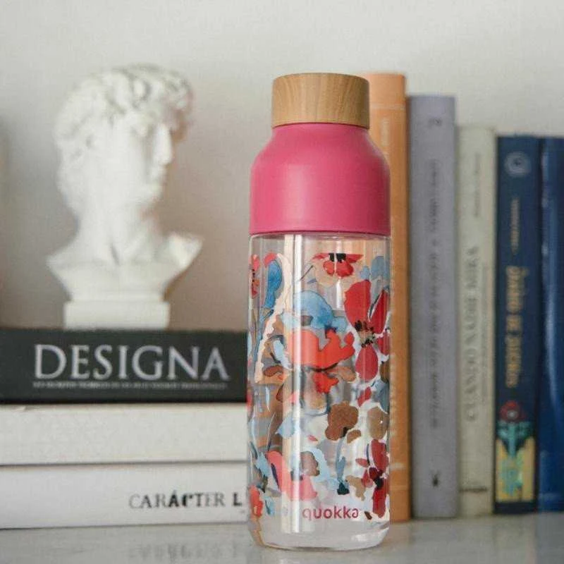 Quokka Ice - Ecozen Vanduo Bottle 720 ml (Raudona Flowers)