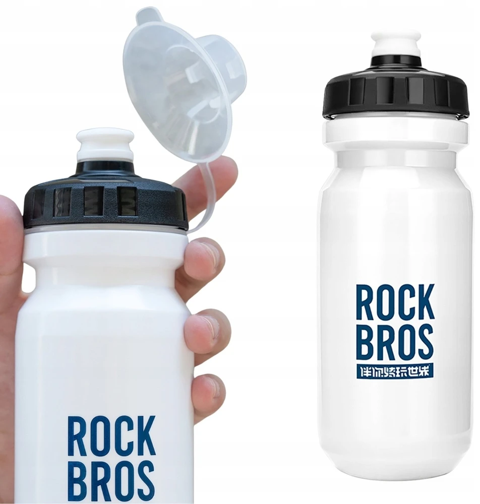 Gertuvė Rockbros 600 ml Bike Bottle - Baltas