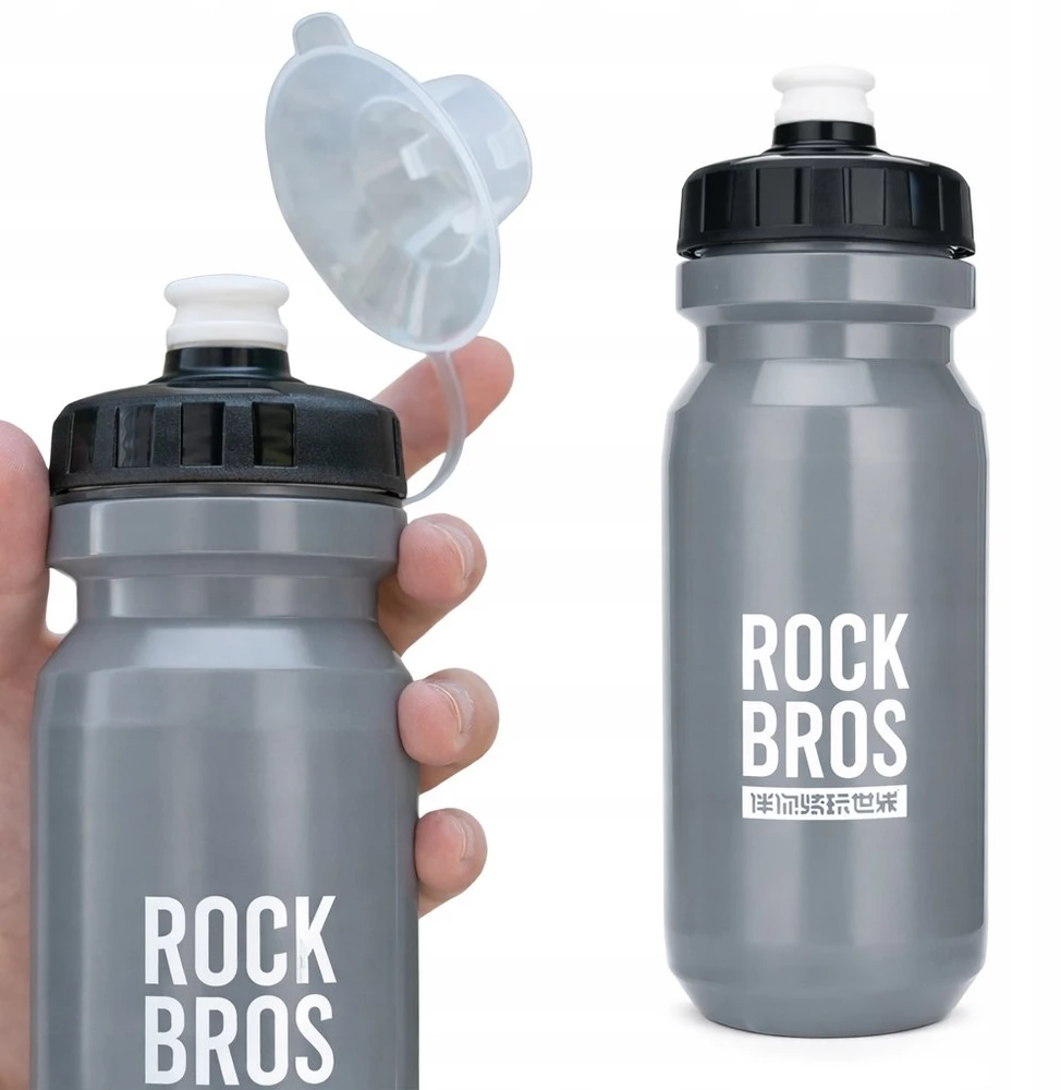 Gertuvė Rockbros 600 ml Bike Bottle - Gray