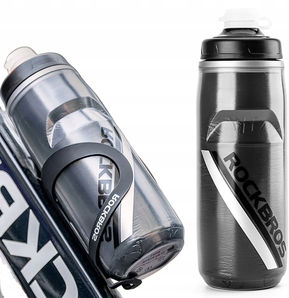 Rockbros Terminis dviračio gertuvė 620 ml be BPA - Gradientinis Juodas