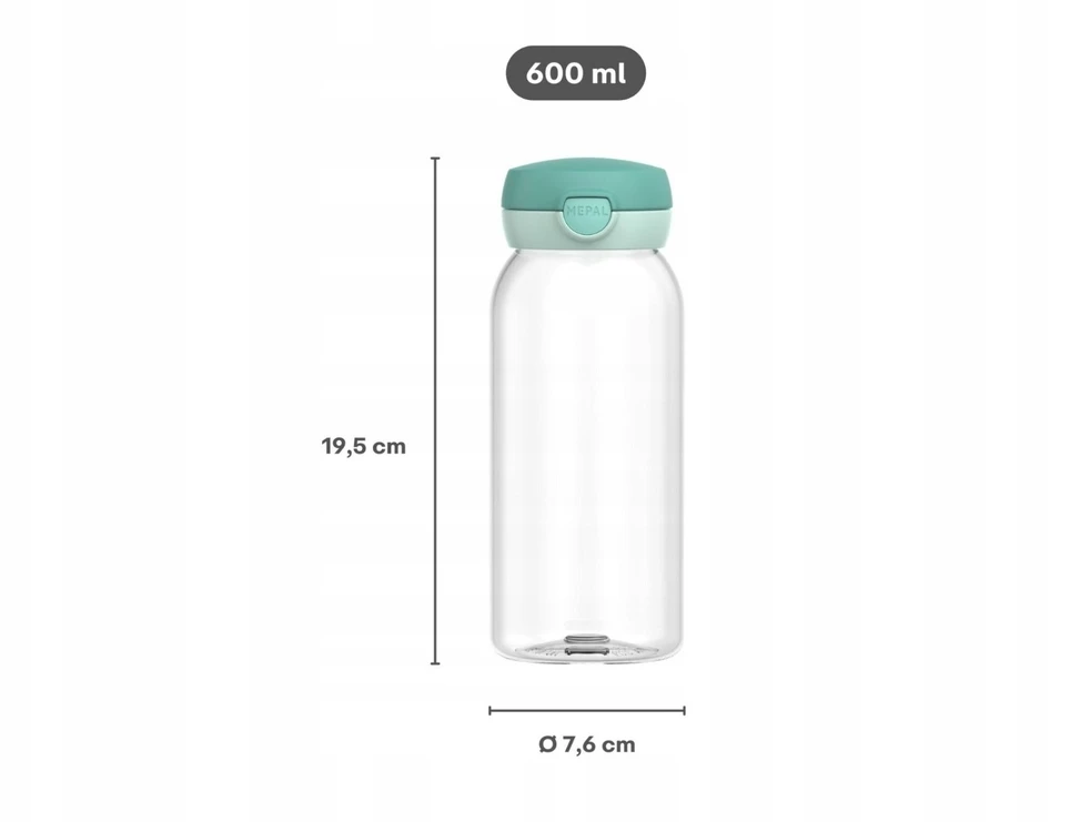 Rosti Mepal Mepal Gertuvė Flip Cap Campus 600 ml Cool Mint 107485090300