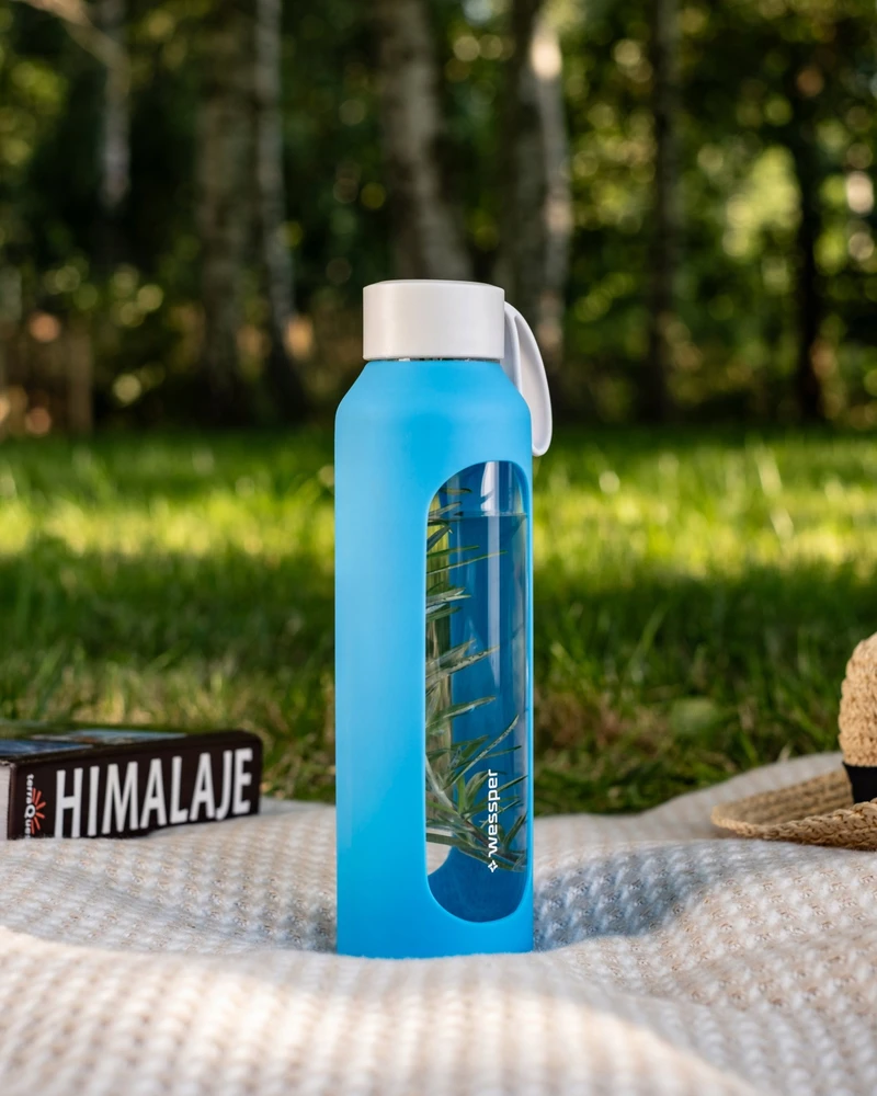 Gertuvė Wessper B1 borosilikatinis 500 ml „Ocean“ stiklinis butelis