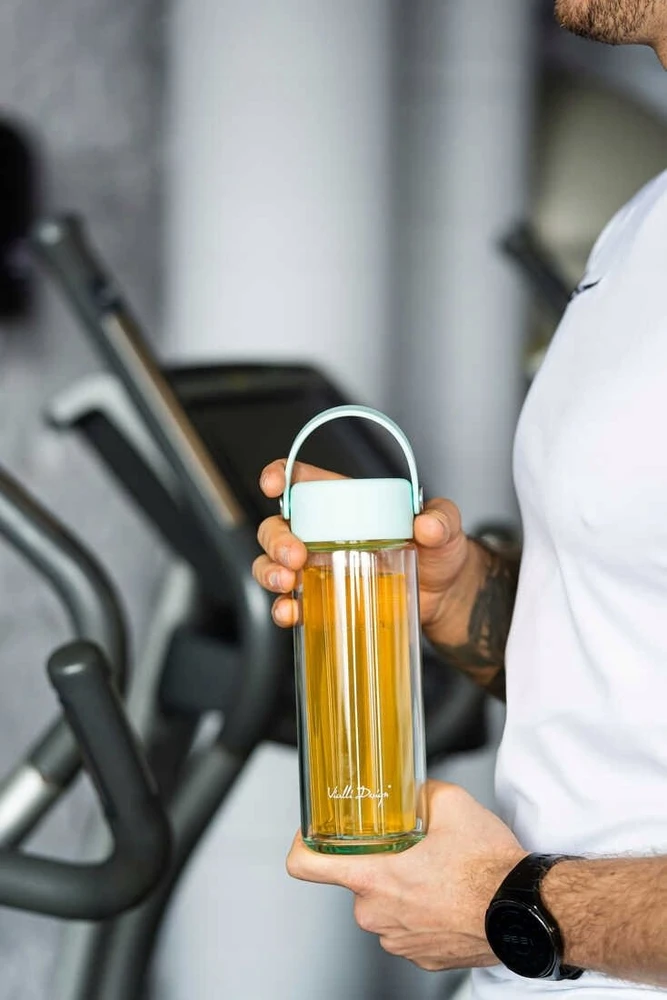 Gertuvė Vialli Design Dvisienis butelis su arbatinuku Fuori 350 ml mėtinė 30190