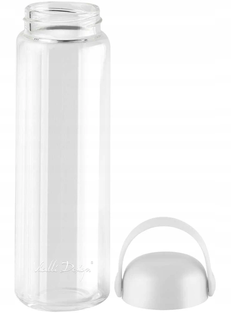 Gertuvė Vialli Design Szklana butelka na wodę Fuori 540 ml balta (30220)