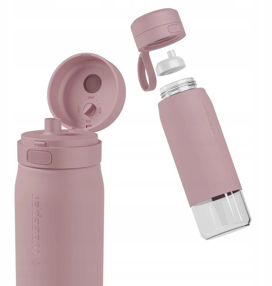 Gertuvė Wessper Buteliukas filtrująca B2 GLASS Actitex™ 700ml Rožinė (WES270-700-PK_K)