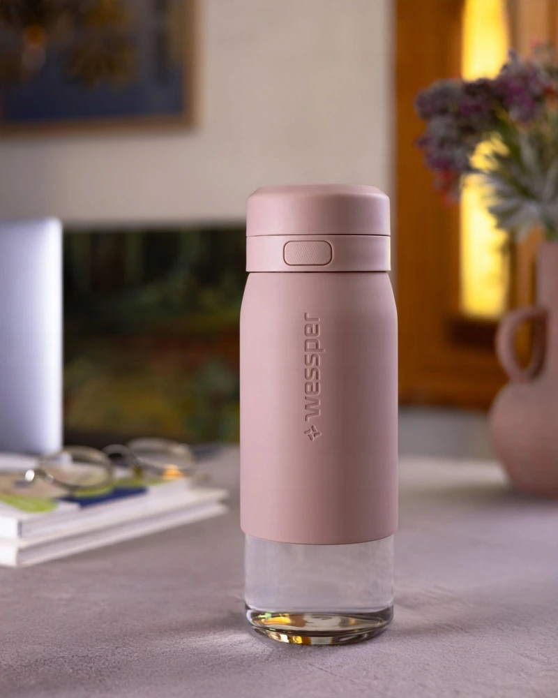Gertuvė Wessper Buteliukas filtrująca B2 GLASS Actitex™ 500ml Rožinė (WES270-500-PK_K)