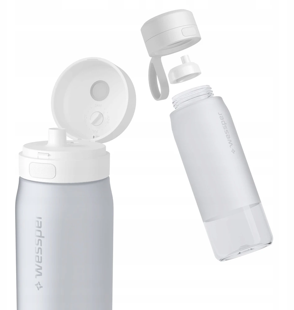 Gertuvė Wessper B2 TRITAN Actitex™ filtro butelis 700 ml, baltas (WES273-700-WH_K)