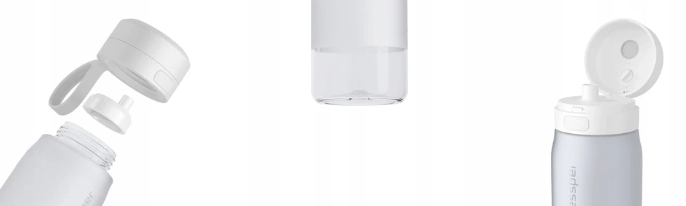 Gertuvė Wessper B2 TRITAN Actitex™ filtro butelis, 500 ml, baltas (WES273-500-WH_K)