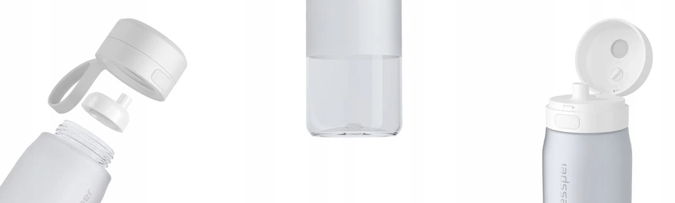 Gertuvė Wessper B2 TRITAN Actitex™ filtro butelis, 1000 ml, baltas (WES273-1000-WH_K)