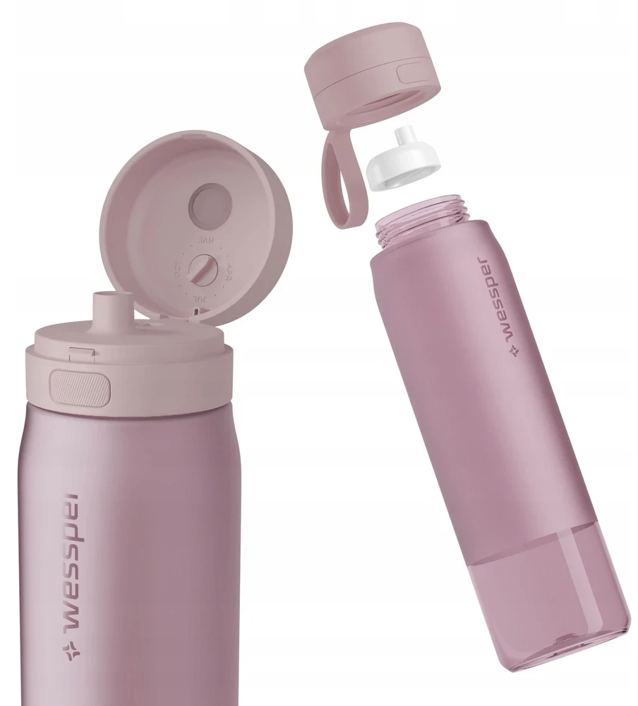 Gertuvė Wessper B2 TRITAN Actitex™ filtro butelis, 1000 ml, rožinis (WES273-1000-PK_K)