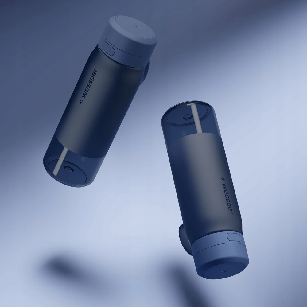 Gertuvė Wessper B2 TRITAN Actitex™ filtro butelis 700 ml, mėlynas (WES273-700-BL_K)
