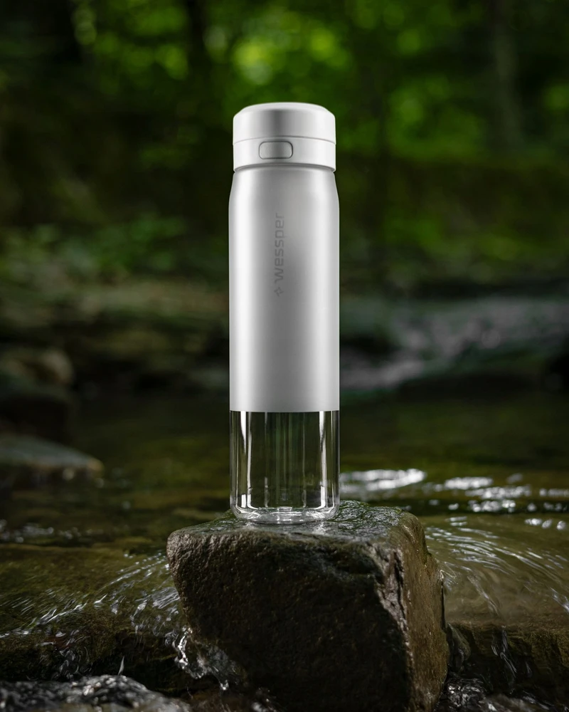 Gertuvė Wessper B2 TRITAN Actitex™ filtro butelis, 1000 ml, baltas (WES273-1000-WH_K)