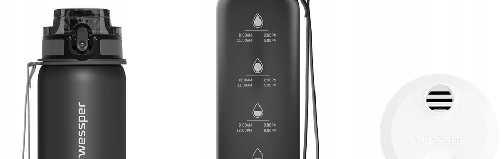 Gertuvė Wessper Butelis B4 TRITAN Actitex™ 500 ml tamsiai pilkas (WES262-GR_WES454_K)