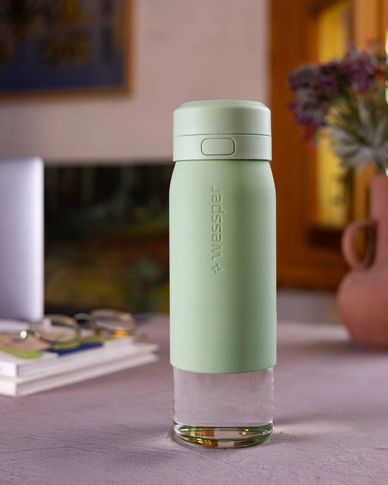 Gertuvė „Wessper“ filtruojantis butelis B2 GLASS Actitex™ 700 ml mėtų (WES270-700-MT_K)