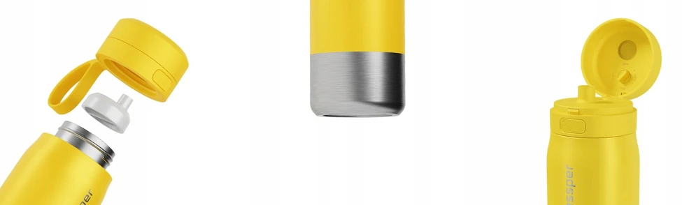 Gertuvė Wessper Filtravimo butelis B2 STAINLESS STEEL Actitex™ 700 ml geltonas (WES276-700-YL_K)