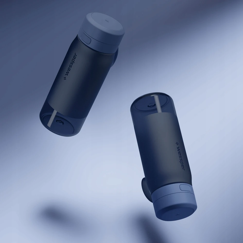 Gertuvė Wessper B2 TRITAN Actitex™ filtro butelis 500 ml, mėlynas (WES273-500-BL_K)