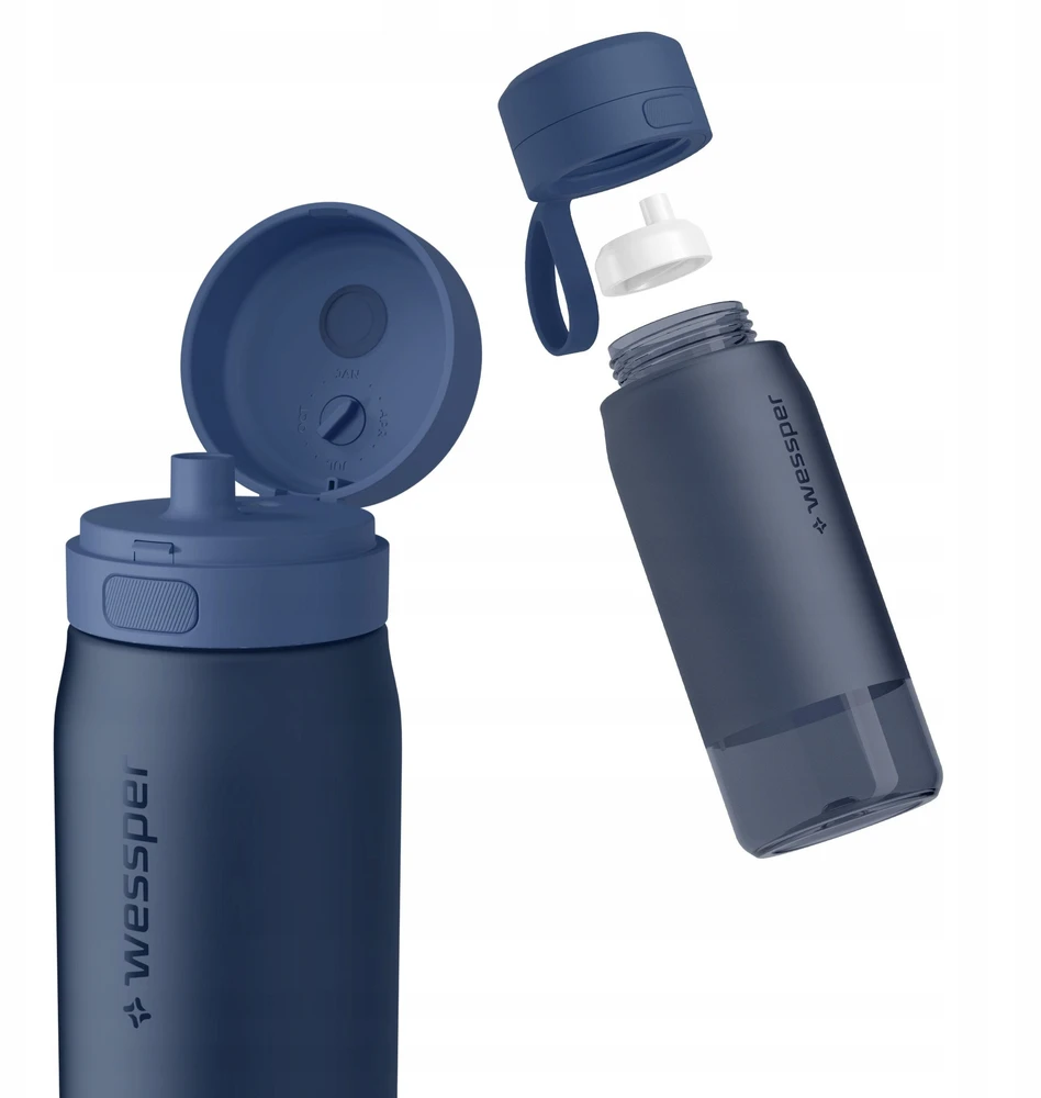 Gertuvė Wessper B2 TRITAN Actitex™ filtro butelis 500 ml, mėlynas (WES273-500-BL_K)