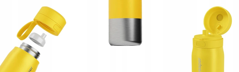 Gertuvė Wessper Filtravimo butelis B2 STAINLESS STEEL Actitex™ 1000 ml Geltonas (WES276-1000-YL_K)
