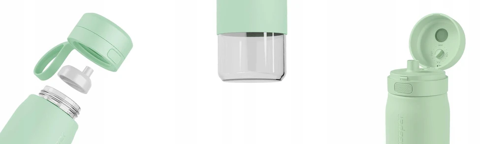 Gertuvė „Wessper“ filtruojantis butelis B2 GLASS Actitex™ 700 ml mėtų (WES270-700-MT_K)