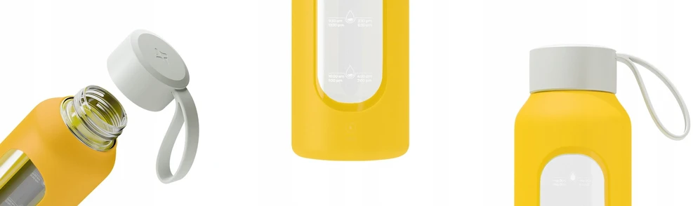 Gertuvė Wessper Stiklinis butelis Wessper B1 borosilikatinis 500 ml Sun (WES260-500-YL-NEW)