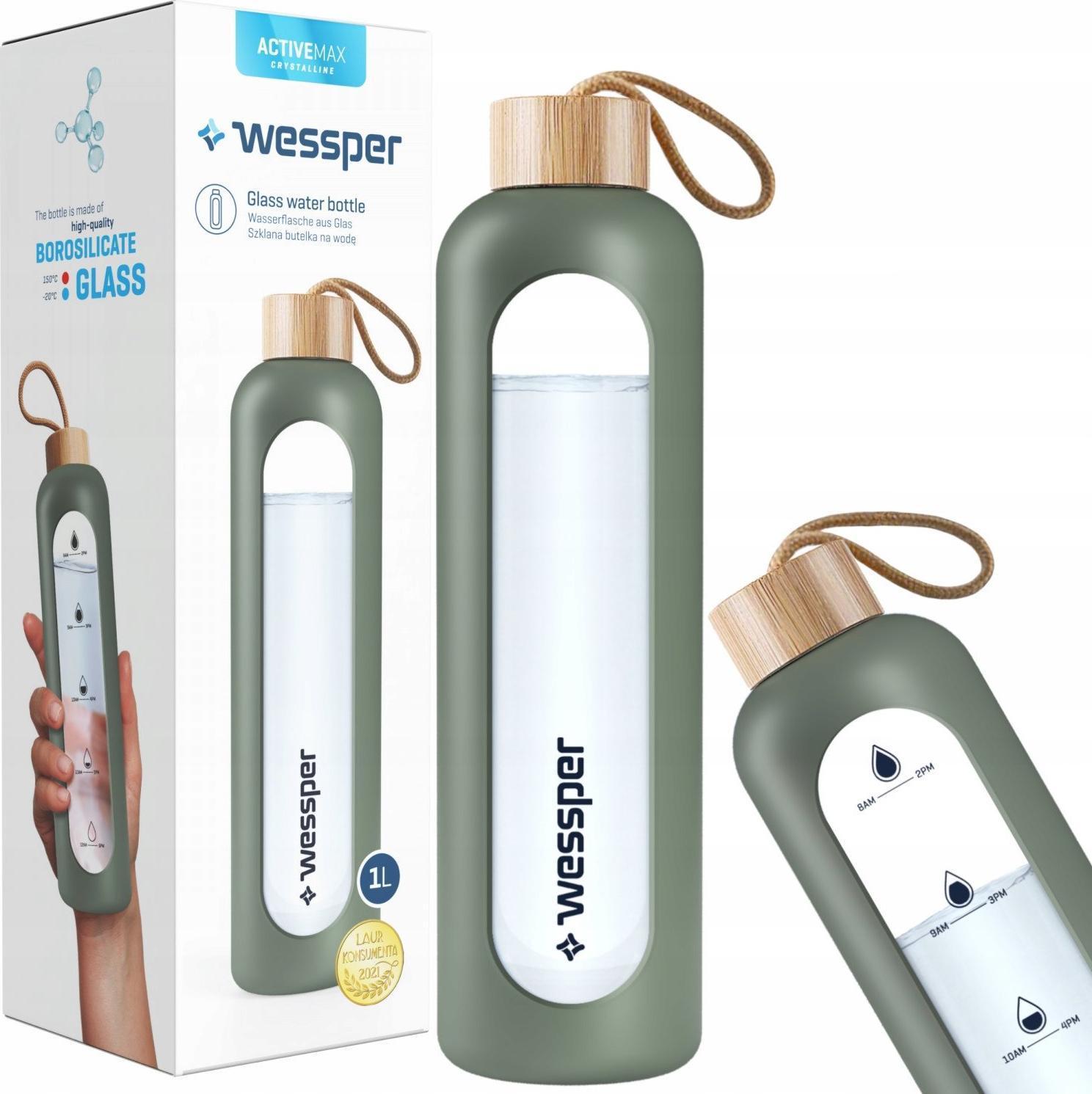 Wessper motyvacinė gertuvė - Activemax Crystalline  1 litras , alyvuogių žalia spalva aprašymas - Prekės nuotrauka