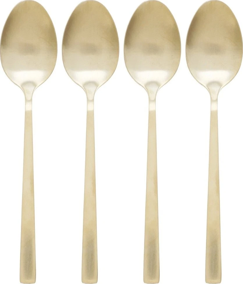 Get It Theelepels Edelstaal Gouden 4 vnt. - Tešlos - Kavos šaukštai - Stalo įrankiai