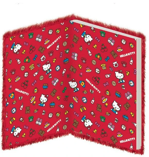 Pyramid GF Hello Kitty obuoliukas - pliušinis užrašų sąsiuvinis A5 14,8x21