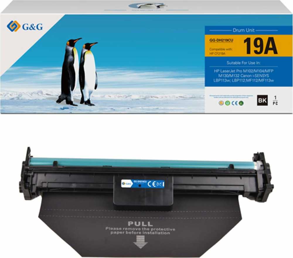 G&G kompatybilny bęben su CF219A, HP 19A, juodas, 12000s